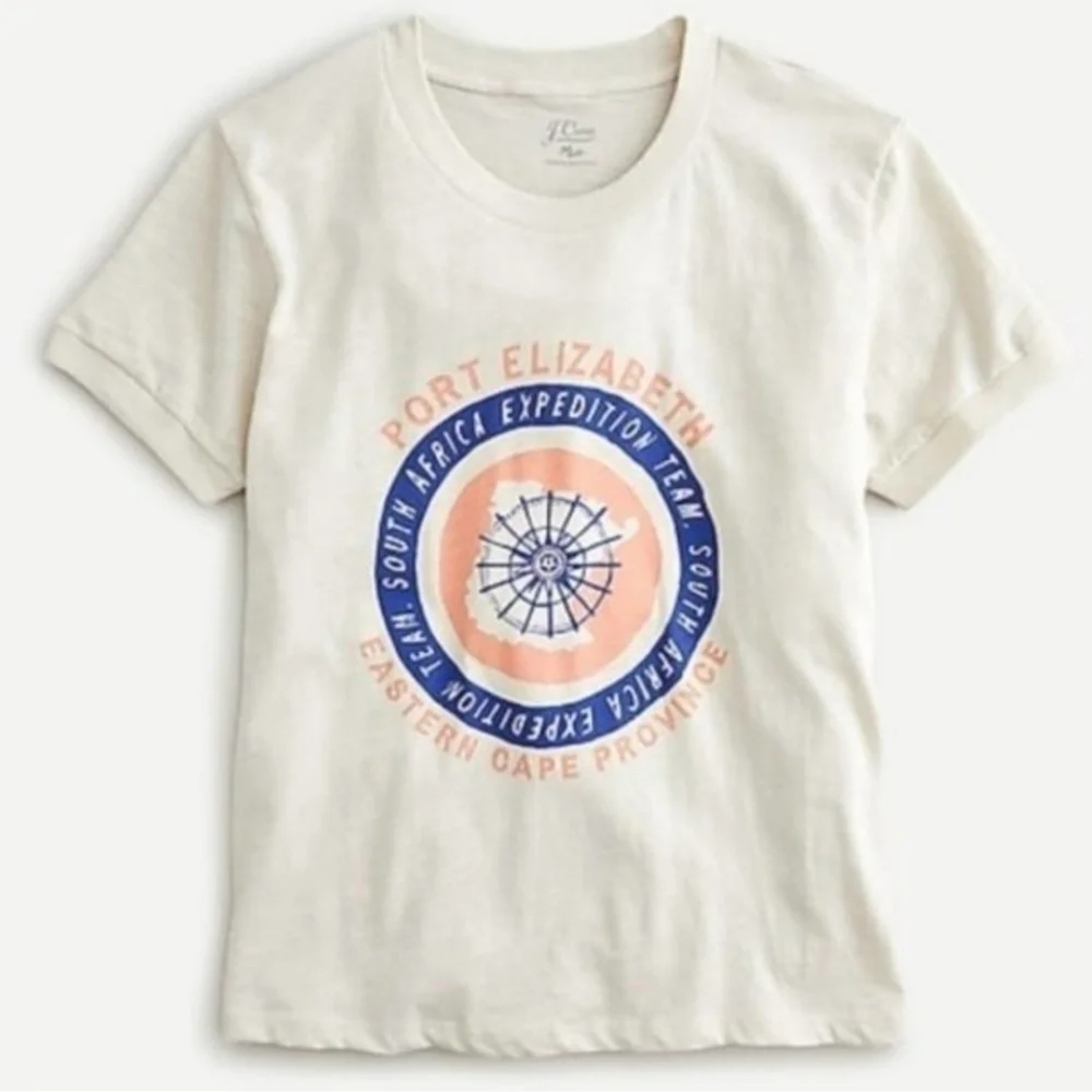 J. Crew Port Elizabeth South Africa Destination Tee Size XS